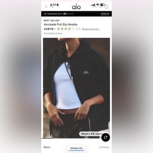 Accolade Full Zip Hoodie Black M